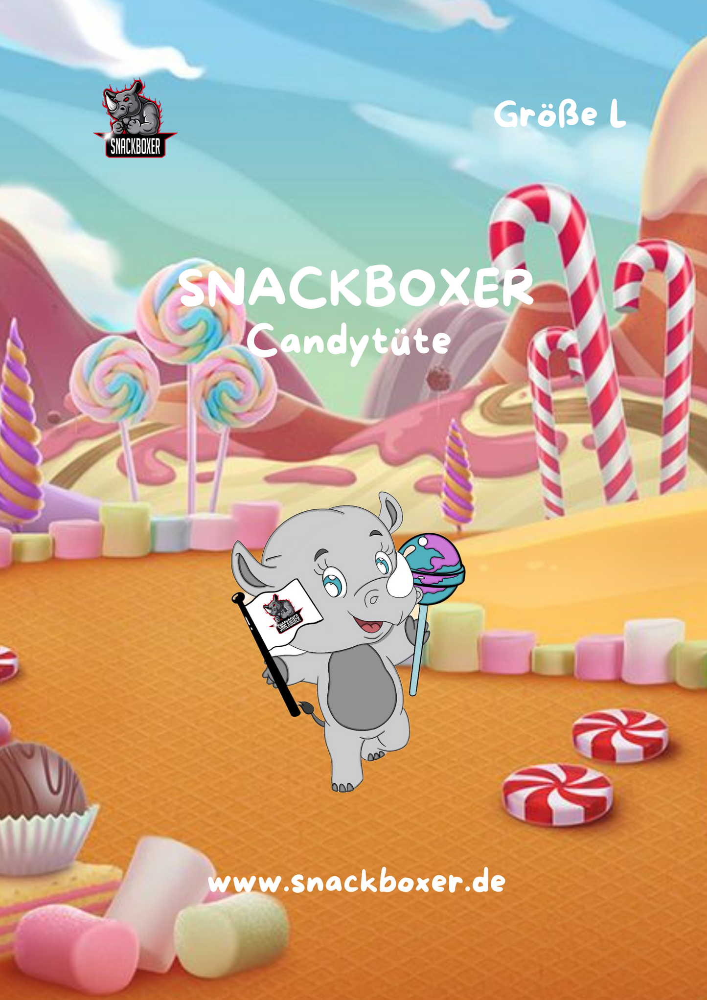 Snackboxer Candytüte Größe L