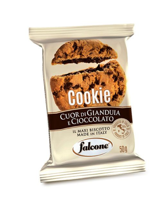 American-Cookies mit Haselnusscreme 50g.