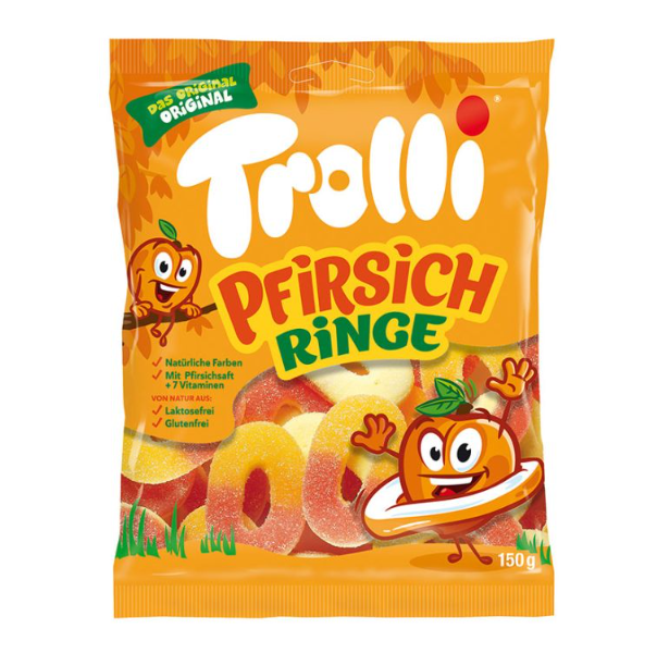 Trolli Pfirsich Ringe 150g.