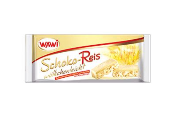 Wawi Schoko-Reis Weiß Riegel 40g.