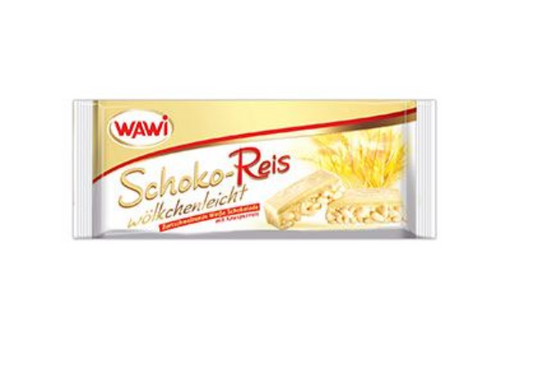 Wawi Schoko-Reis Weiß Riegel 40g.