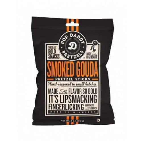 Pop Daddy Pretzels - Smoked Gouda Pretzel Sticks 85g